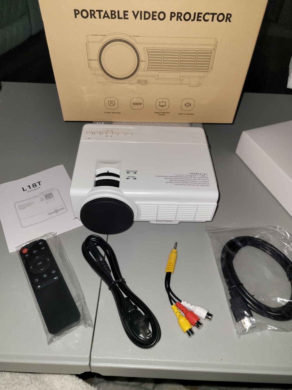 Portable Video Projector - White